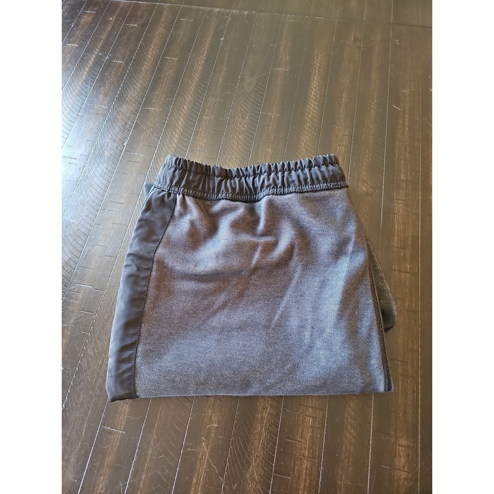 Express Men's Charcoal Elastic‎ Tie Waist Jogger with Side Stripe Size XL